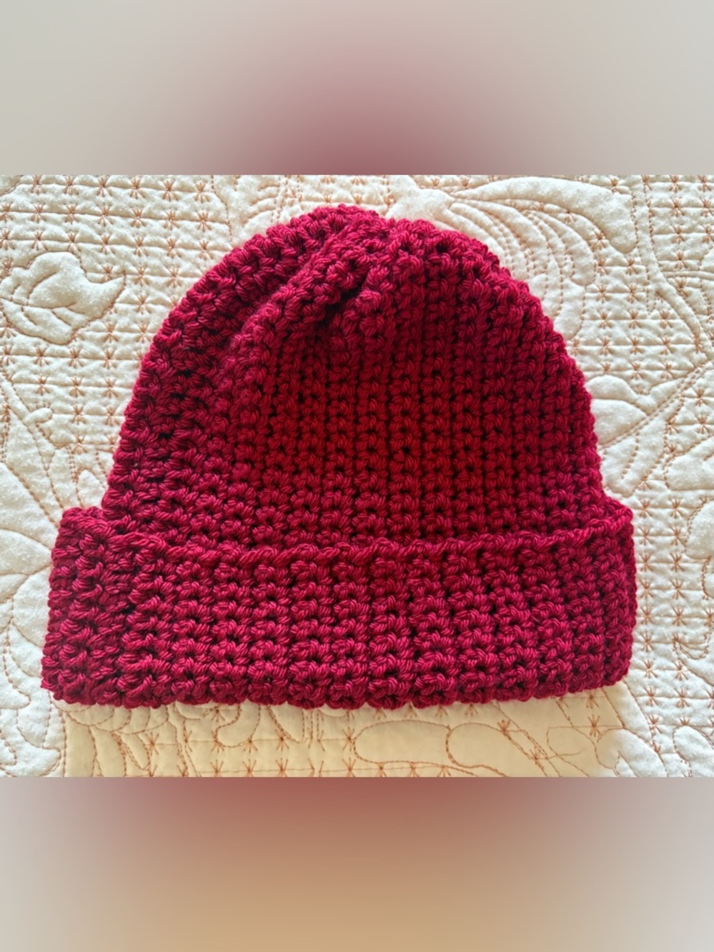 Cranberry Red Beanie Hat